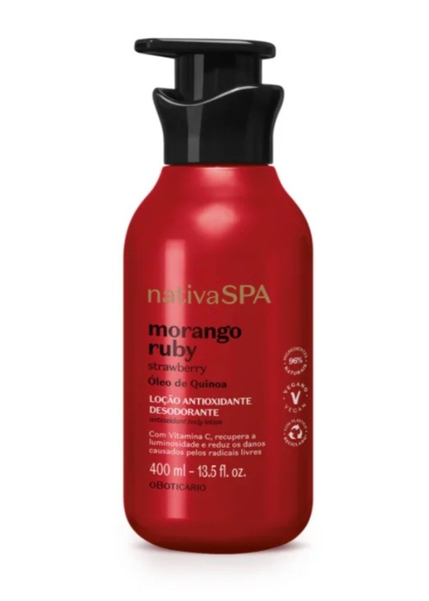 Nativa SPA Morango Ruby de 400 ml.