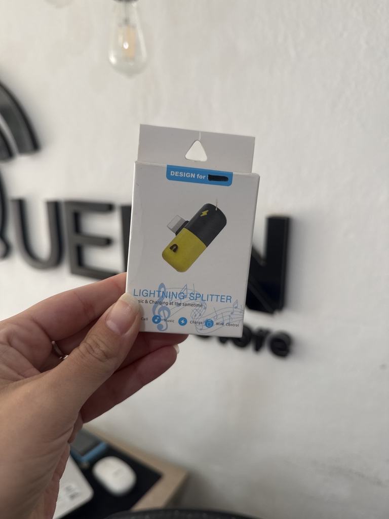 Adaptador doble lightning para iphone