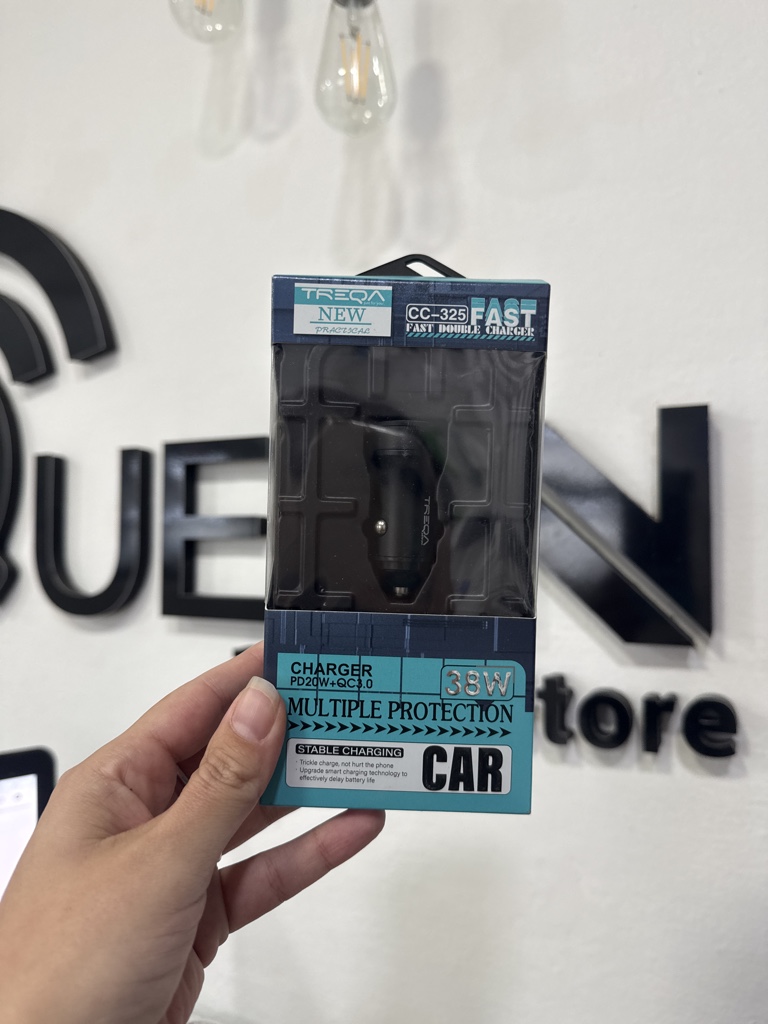 Cargador AUTO 12v. TREQA CC325 38W