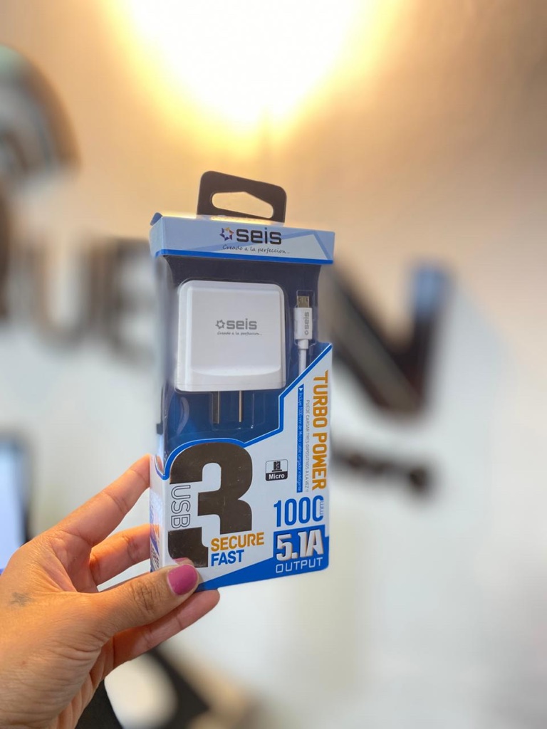 Cargador MICRO USB 220v. SEIS