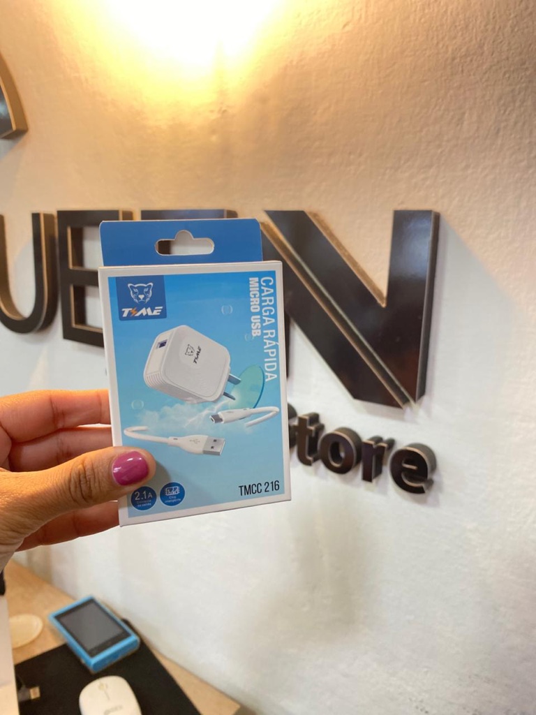 Cargador MICRO USB 220v. TIME TMCC216