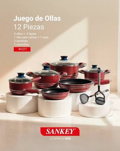 Juego de Cazuela Sankey 12 pz INV/OCT26