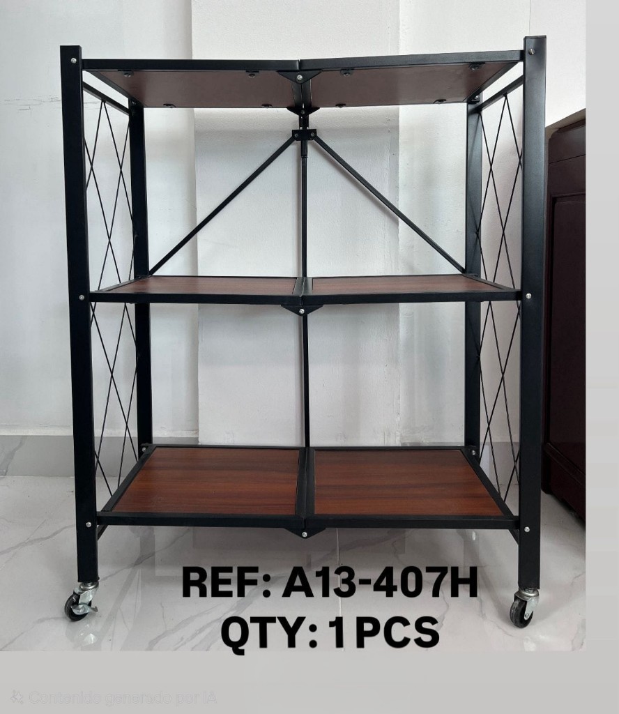 Mesa tipo estante madera