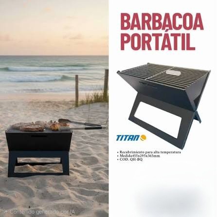 Barbacoa azador portátil titan . carbon INV/OCT/26