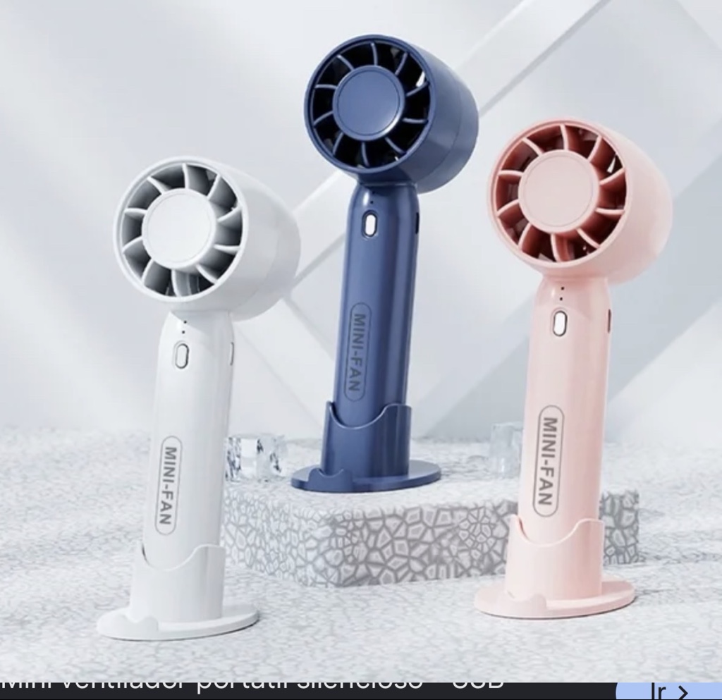 Mini ventilador recargable