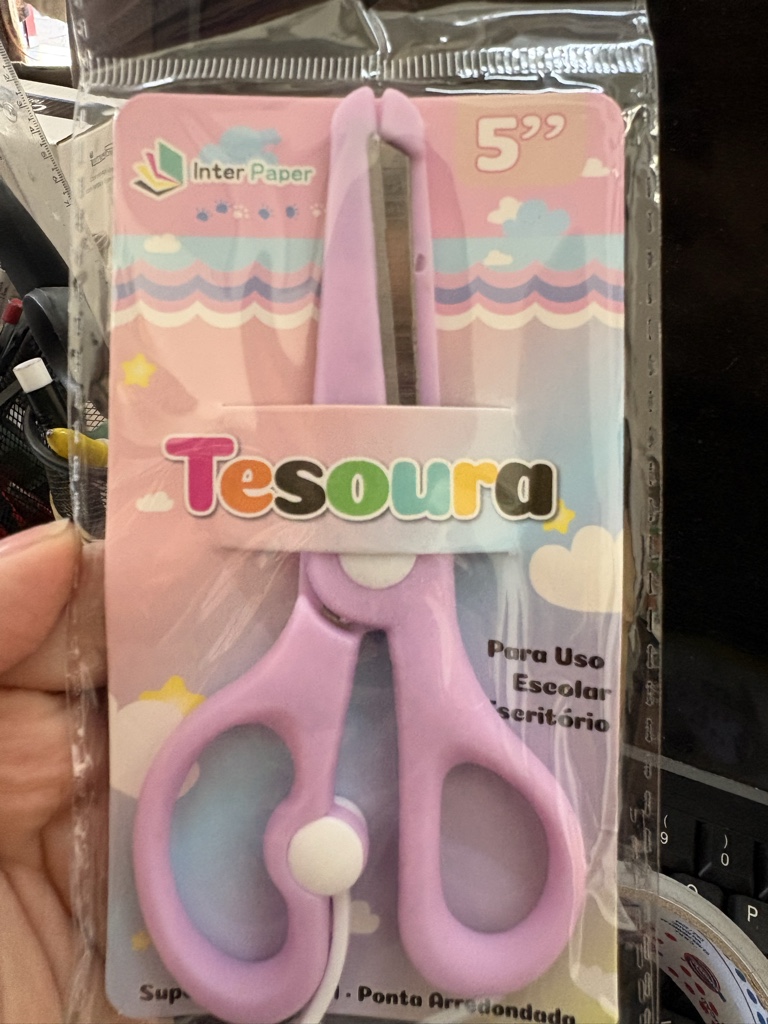 Inter Paper tesoura lilás 5"