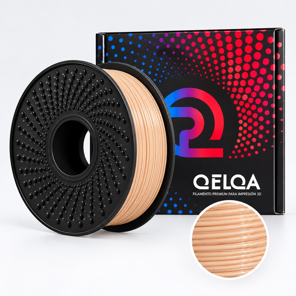 Filamento PLA Qelqa Naranja pastel Matte