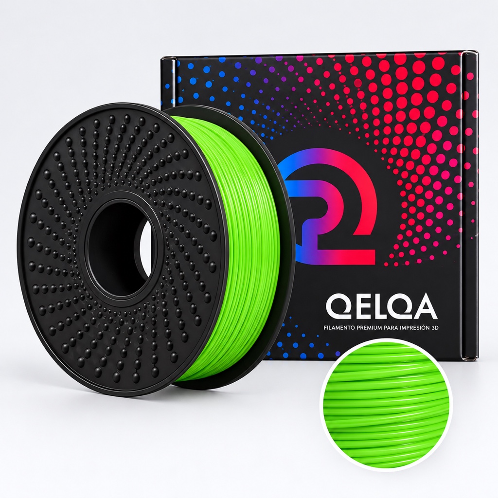 Filamento PLA Qelqa Verde Manzana Matte