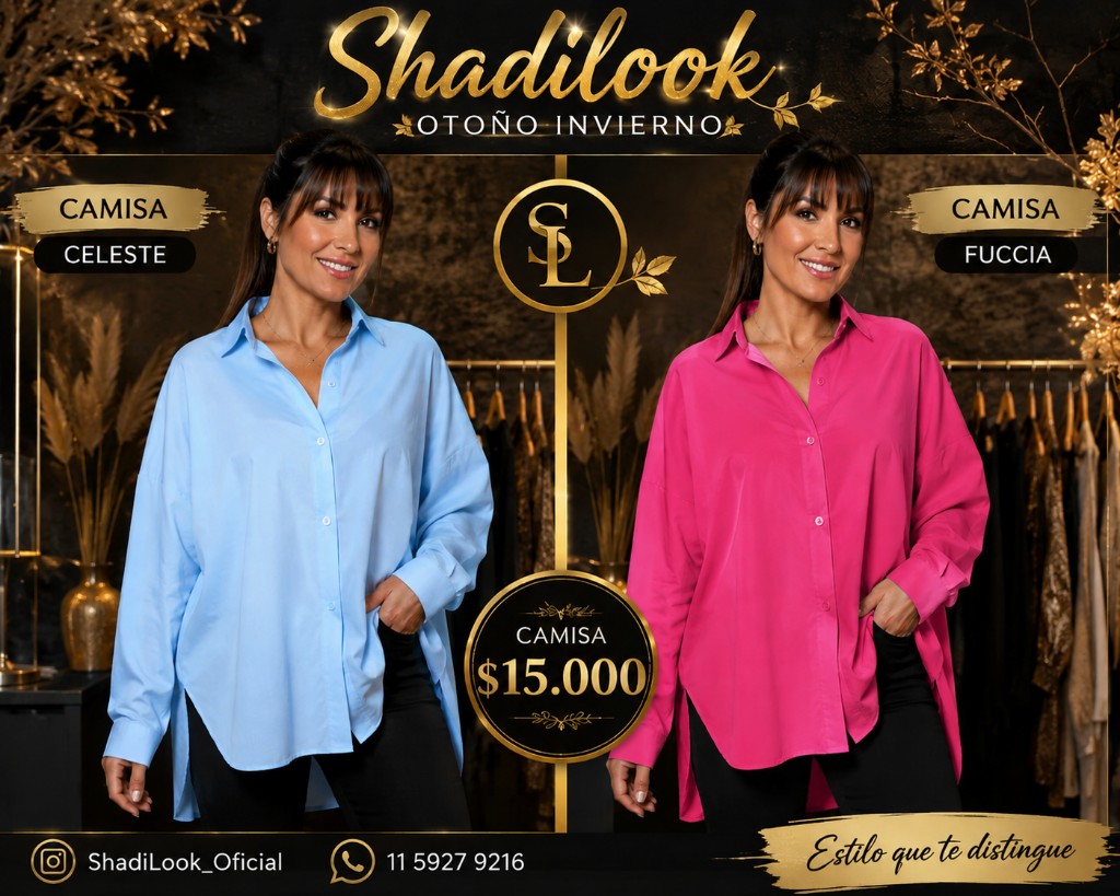 ShadiLook camisa celeste