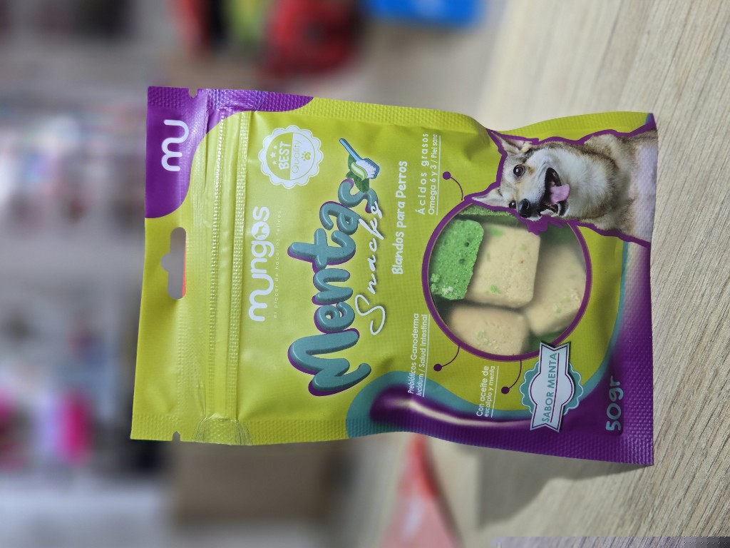 Mentas snacks blandos para perros 50 gramos