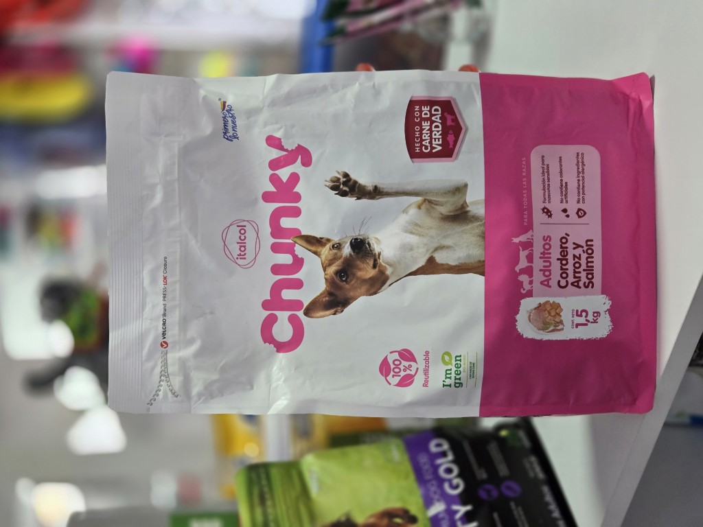 Chunky adultos cordero, arroz y Salmón 1.5kg