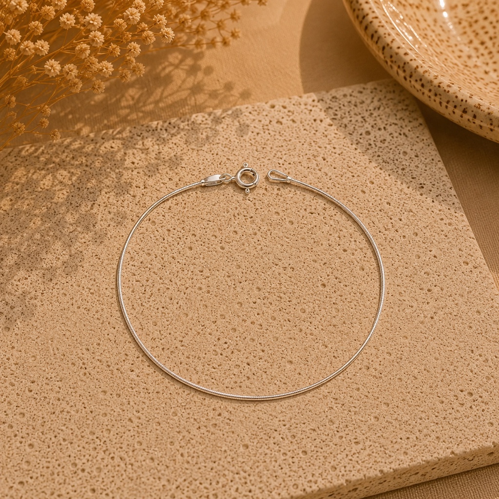 Pulsera Cola de Topo – Plata Italiana 925