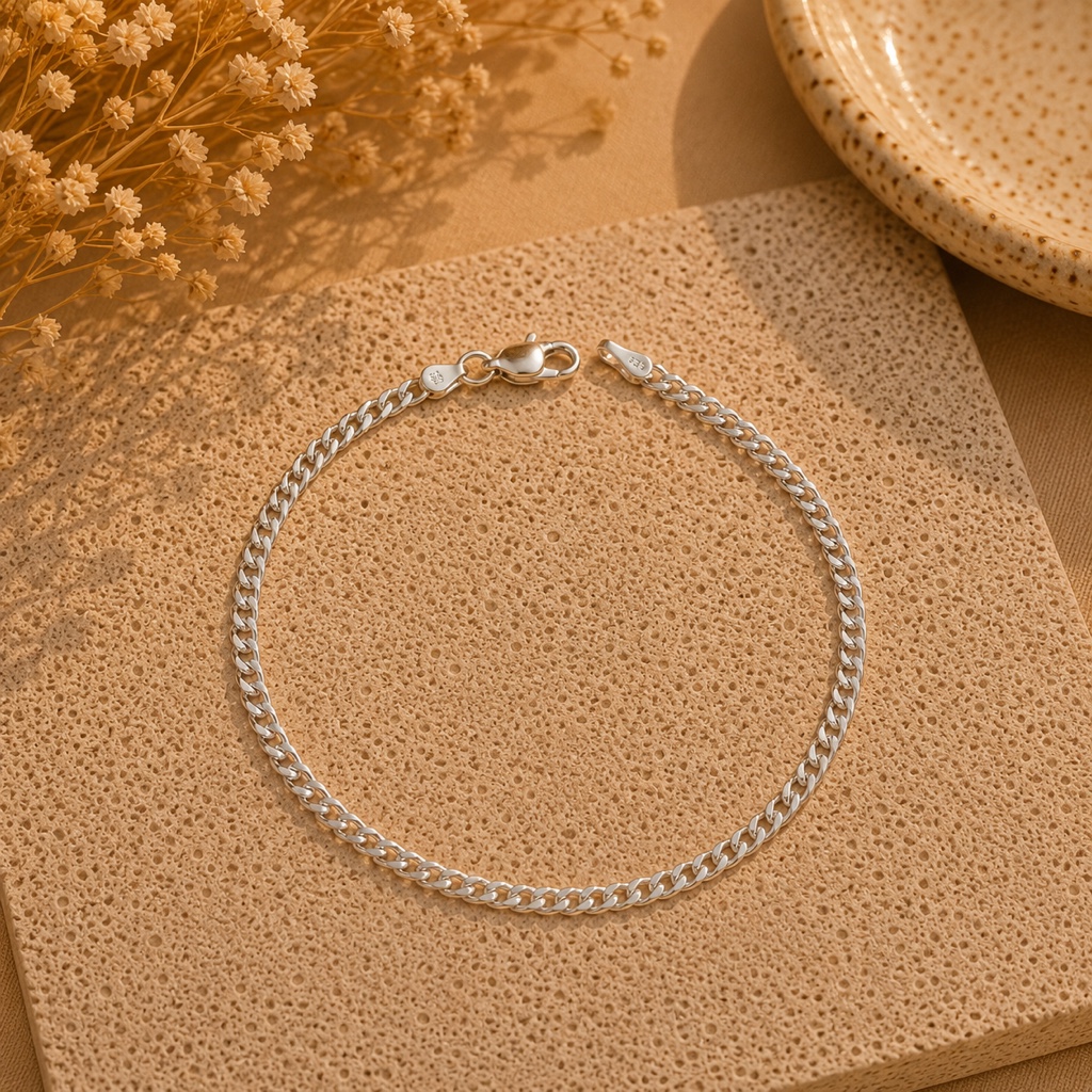 Pulsera Grumet Fina – Plata Italiana 925