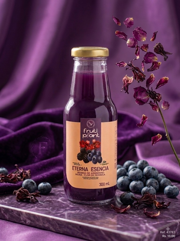 Bebida de Arándano Mora y Flor de Jamaica - ETERNA ESENCIA x 300 ml