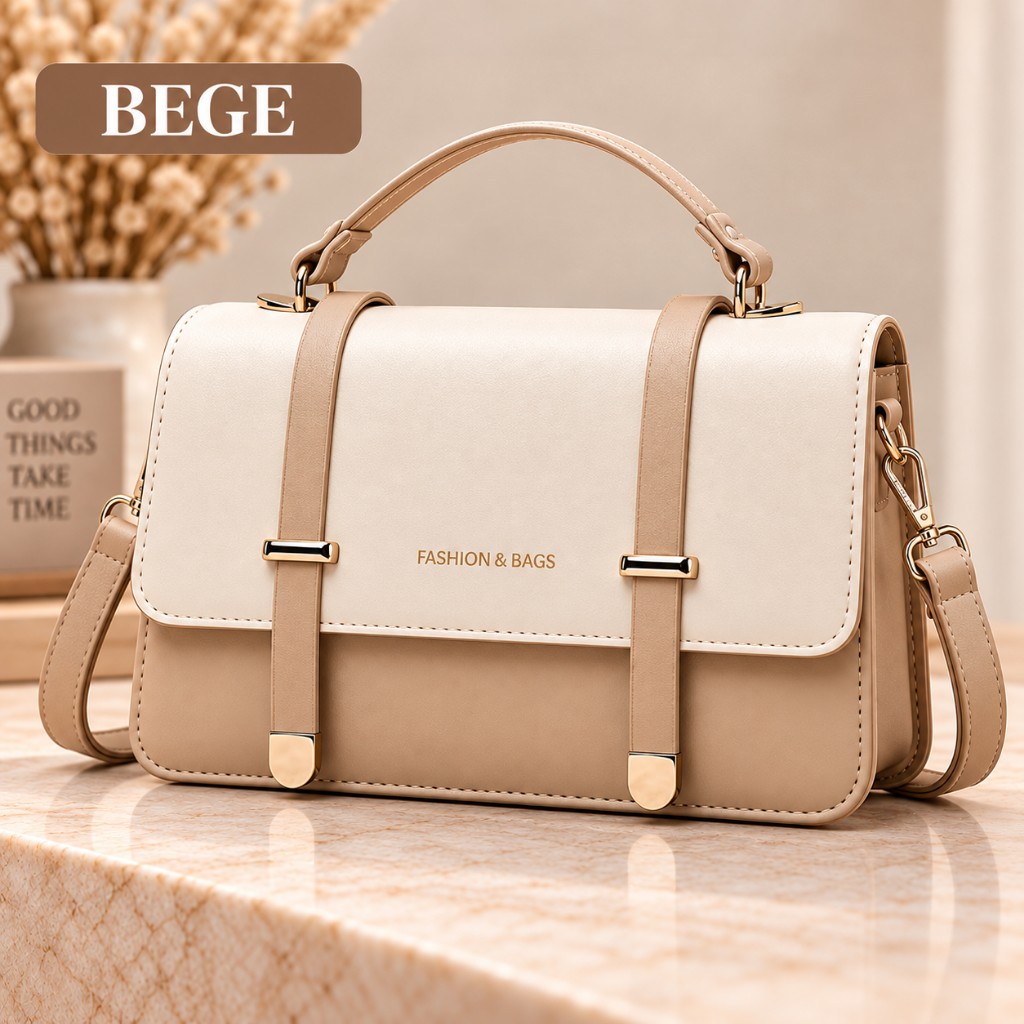 Bolsa Baú BEGE