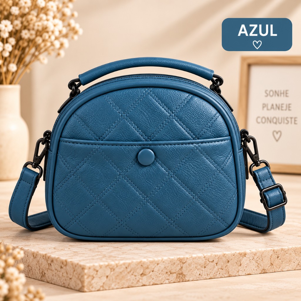 Bolsa Matelassê AZUL
