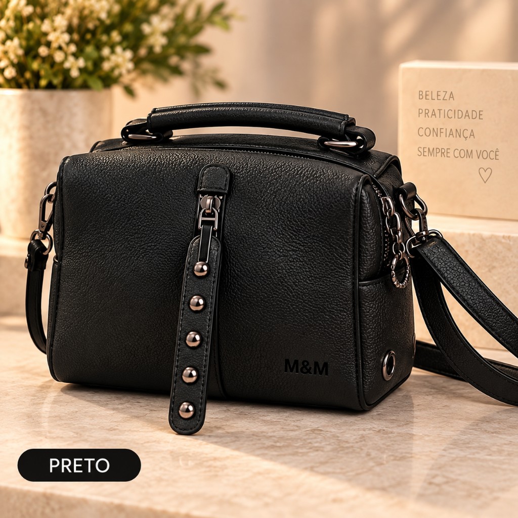 Bolsa Mini Mala Detalhe Preta