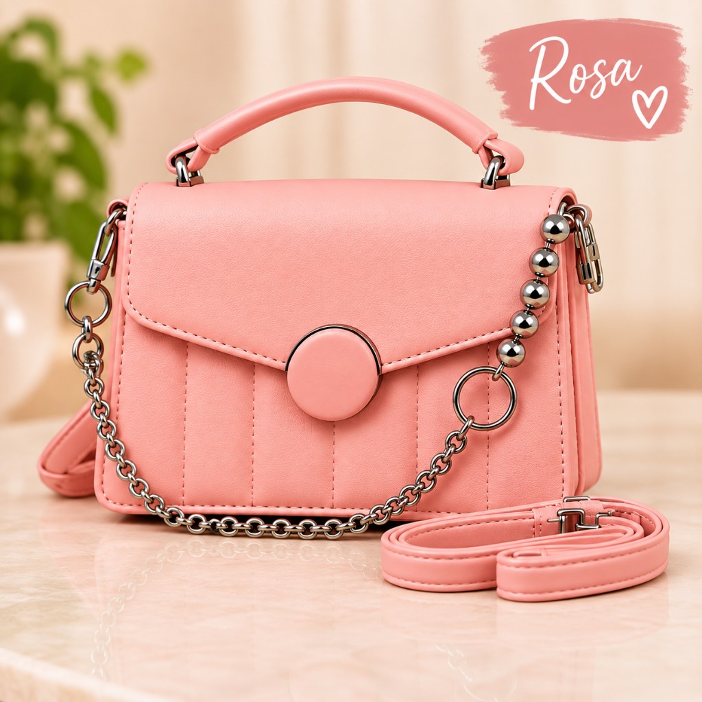 Bolsa Botão ROSA