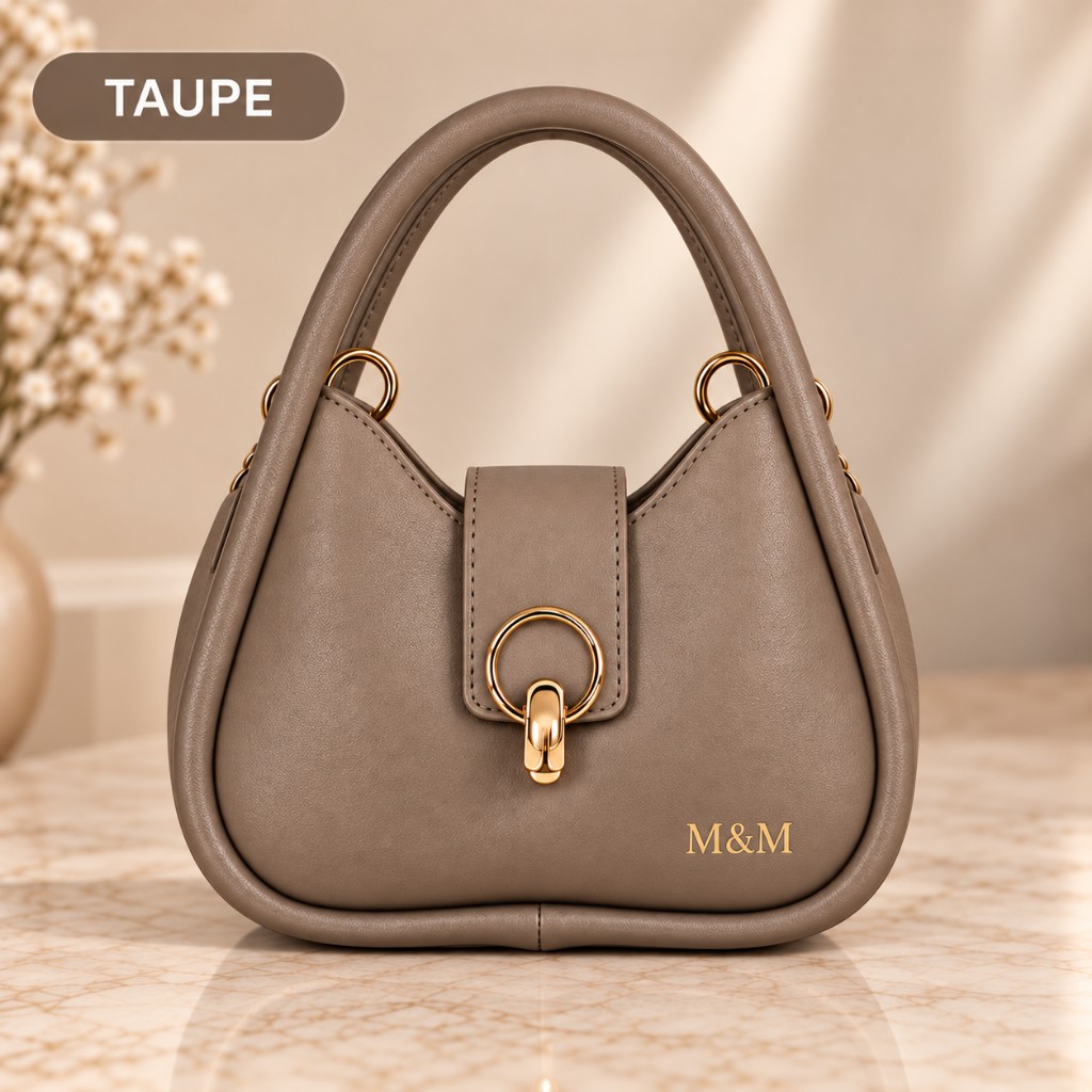 Bolsa Social oval Taupe