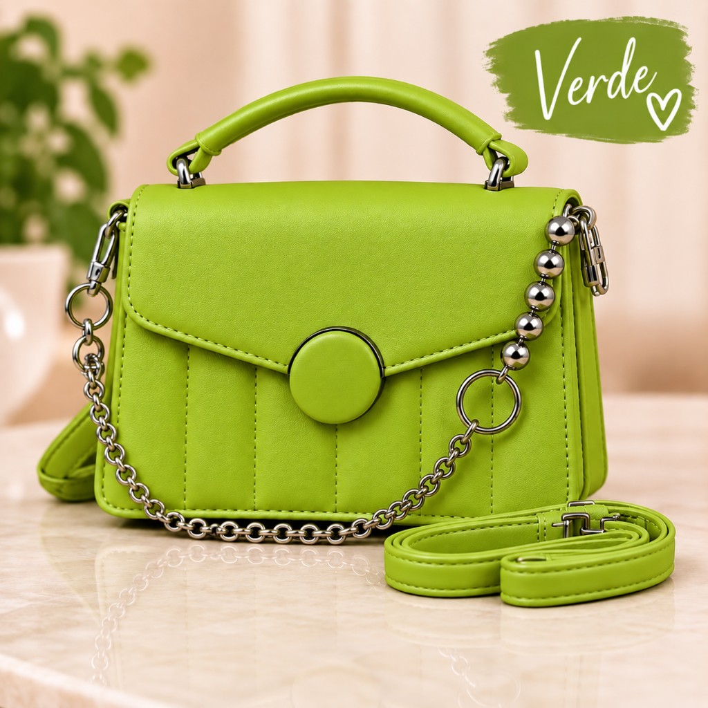 Bolsa Botão VERDE