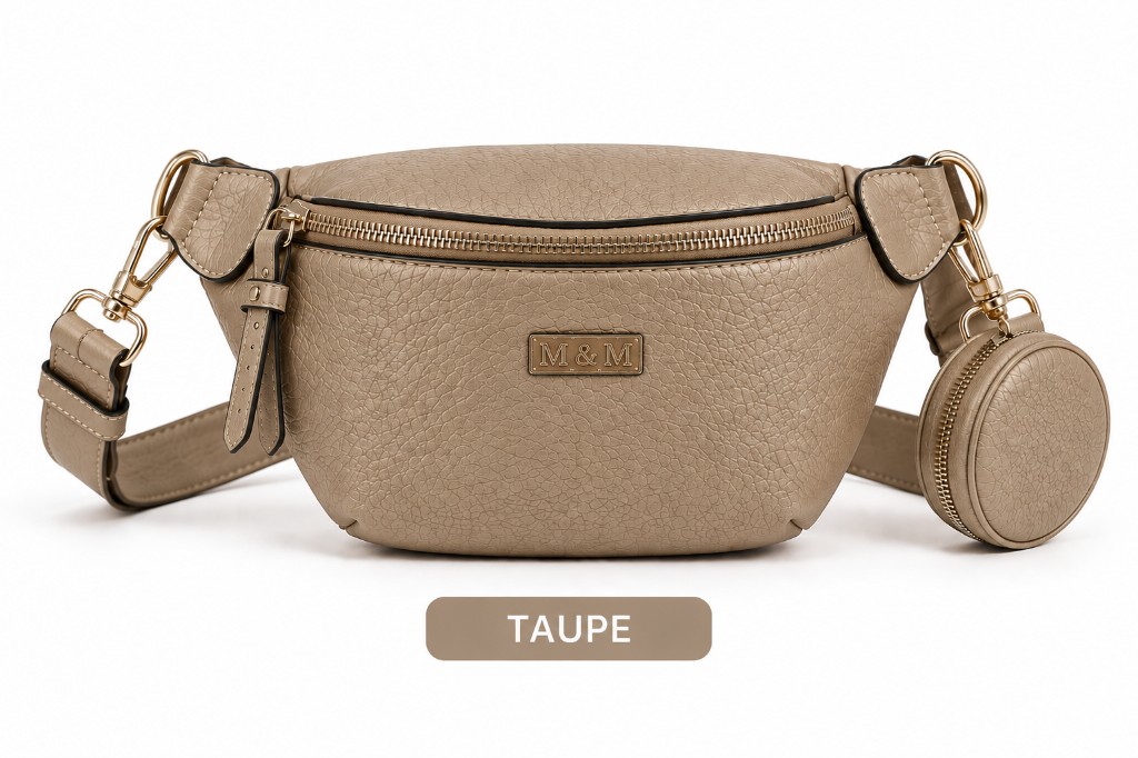 Pochete com bolsinha TAUPE