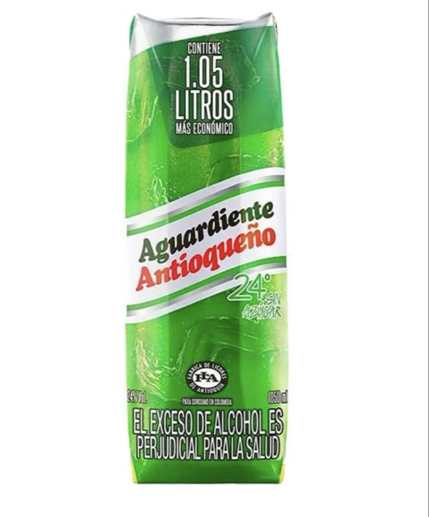 Tetra aguardiente verde