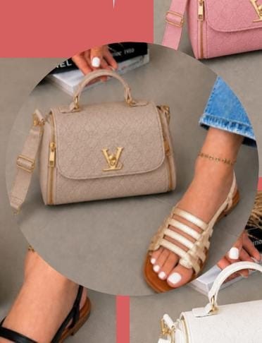 Bolso y calzado talla 38  beige