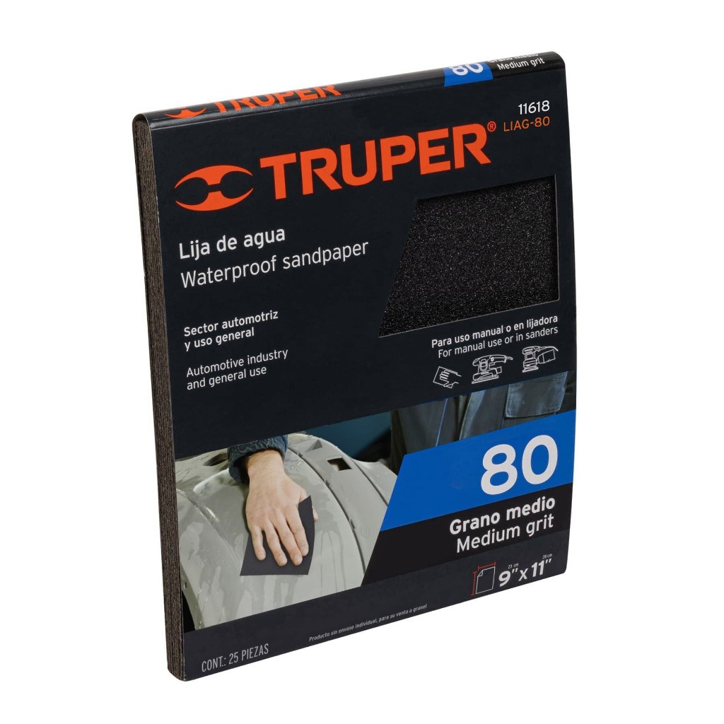 Lija Truper Metal 80
