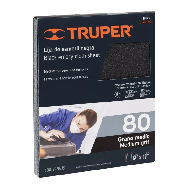Lija De Agua Truper 80