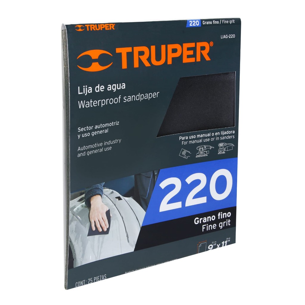 Lija De Agua Truper 220
