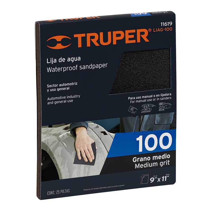 Lija De Agua Truper 100
