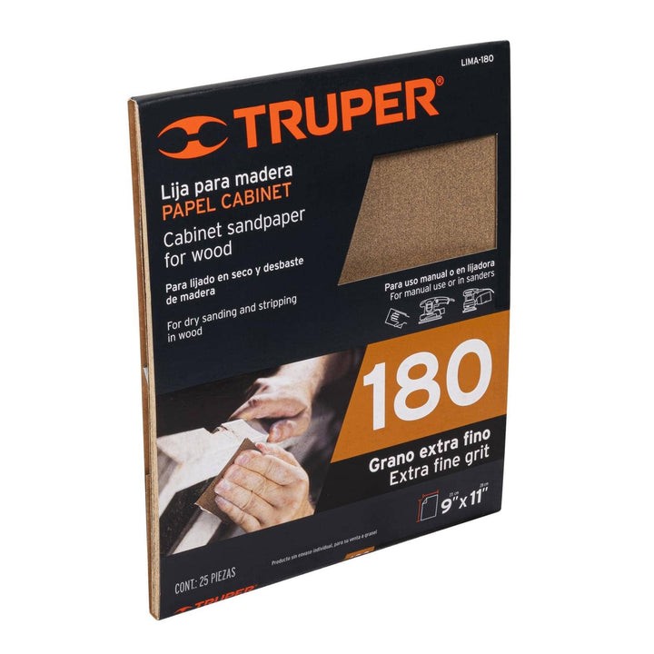 Lija P/Madera 180 Truper