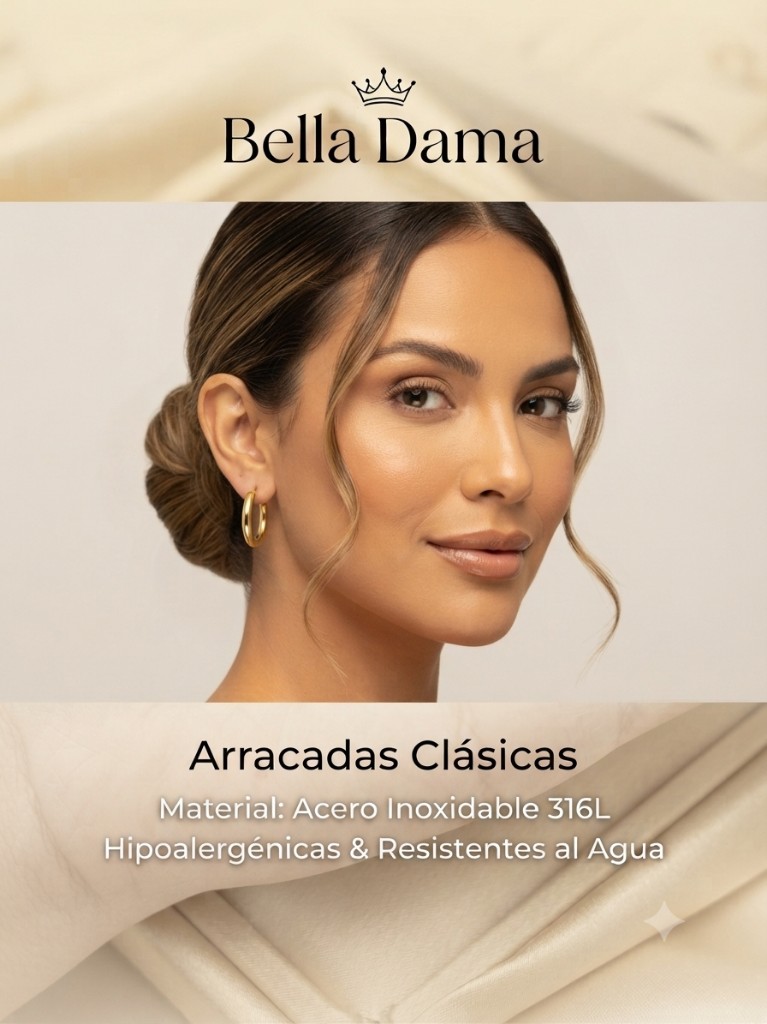 Bella Dama arracadas doradas