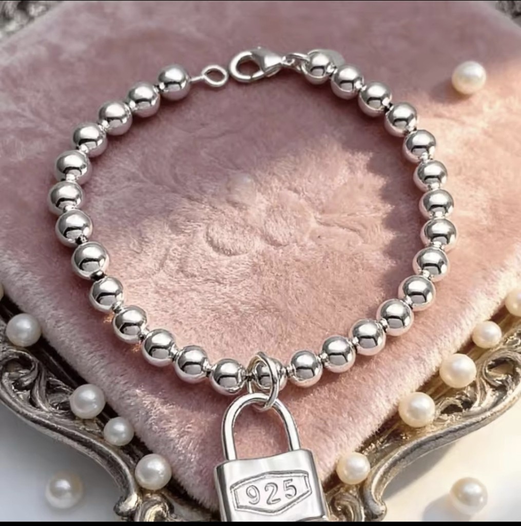 Pulsera plata 925 candado