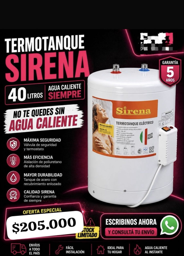 Termotanque 40 lt