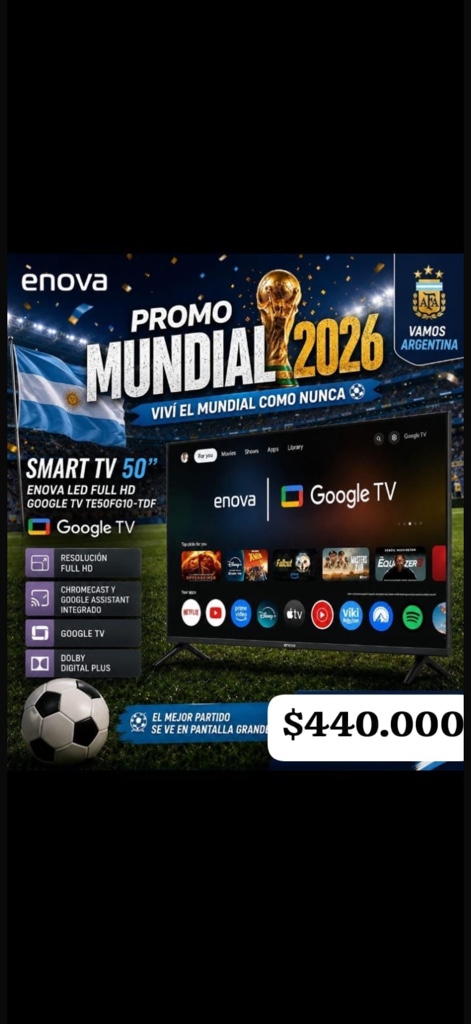TV envía 50”