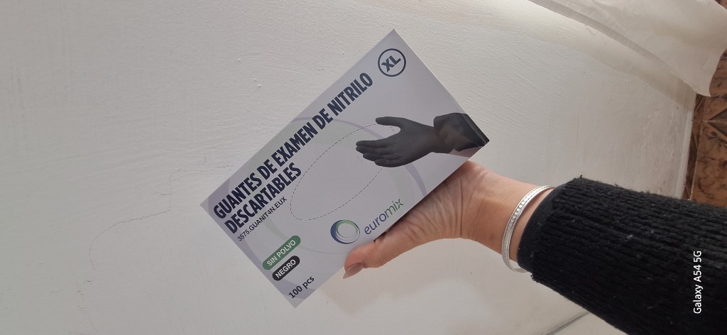 Guantes de nitrilo talle s,m,l y xl