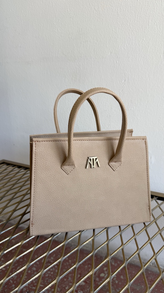 Mini bag rígida band beige