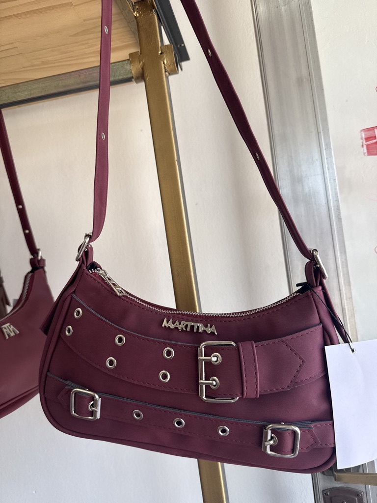 Mini bag  bordo herrajes