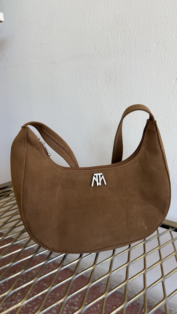 Mini bag gamuza marrón