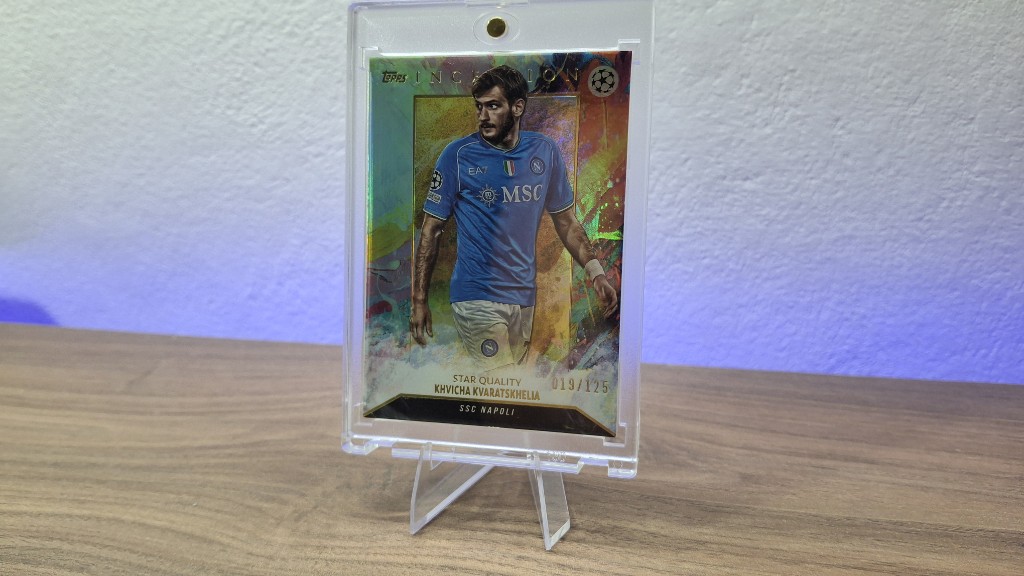 Topps Inception Star Quality Khvicha Kvaratskhelia SSC Napoli trading card /125