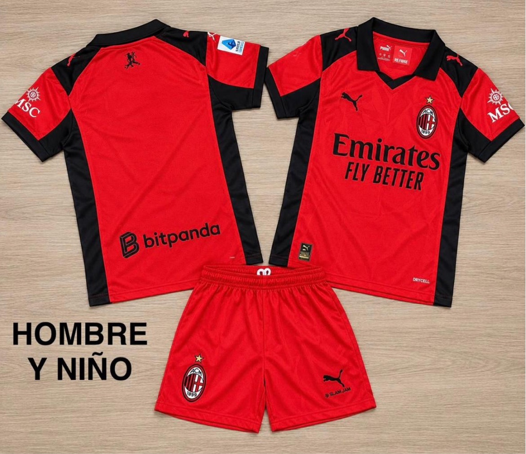Ac Milán rojo y negro
