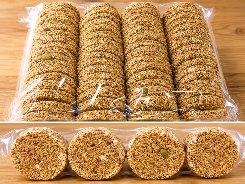 Galleta de cañihua con semillas