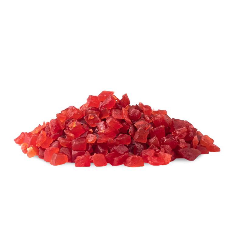 Fruta china fritada roja