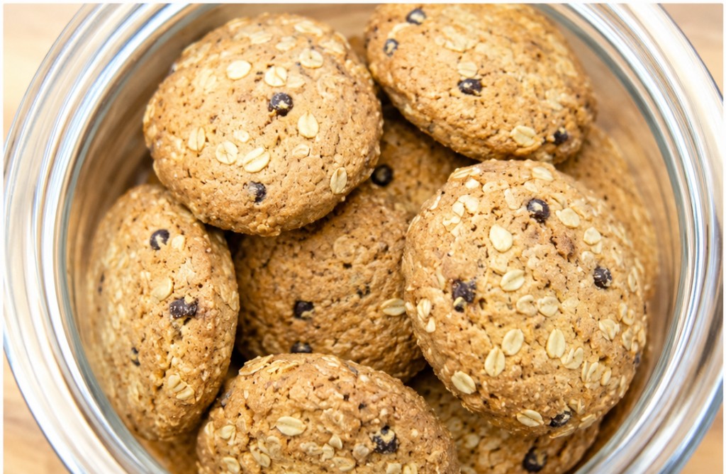 Galleta avena con chispas de chocolate