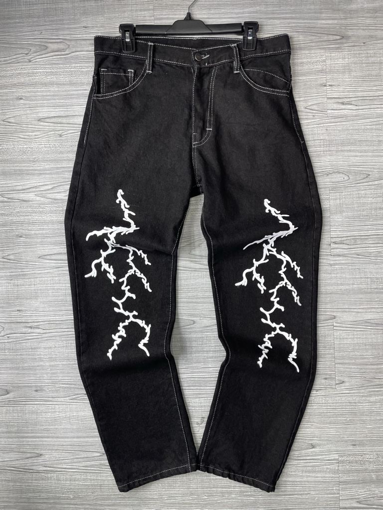 Pantalón Baggy Negro Estampado Dickies