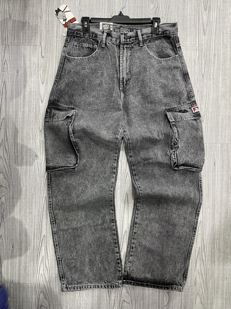 Pantalón Cargo Gris Claro