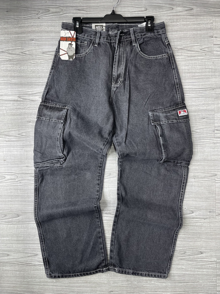 Pantalón Cargo Gris Oscuro Ben Davies