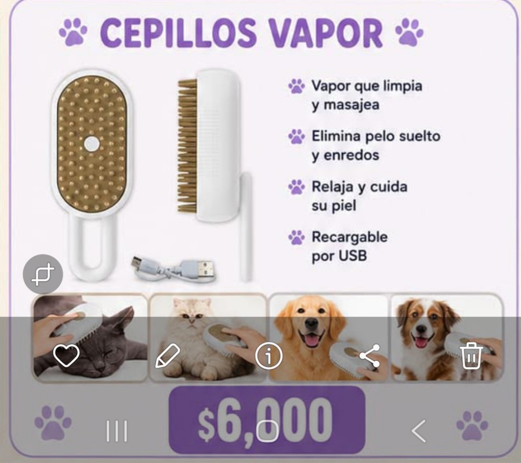 Cepillo mascota