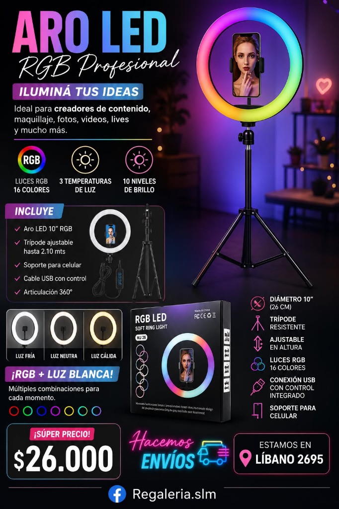 Aro con tripode26cm rgb